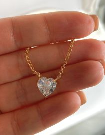 gold heart necklace