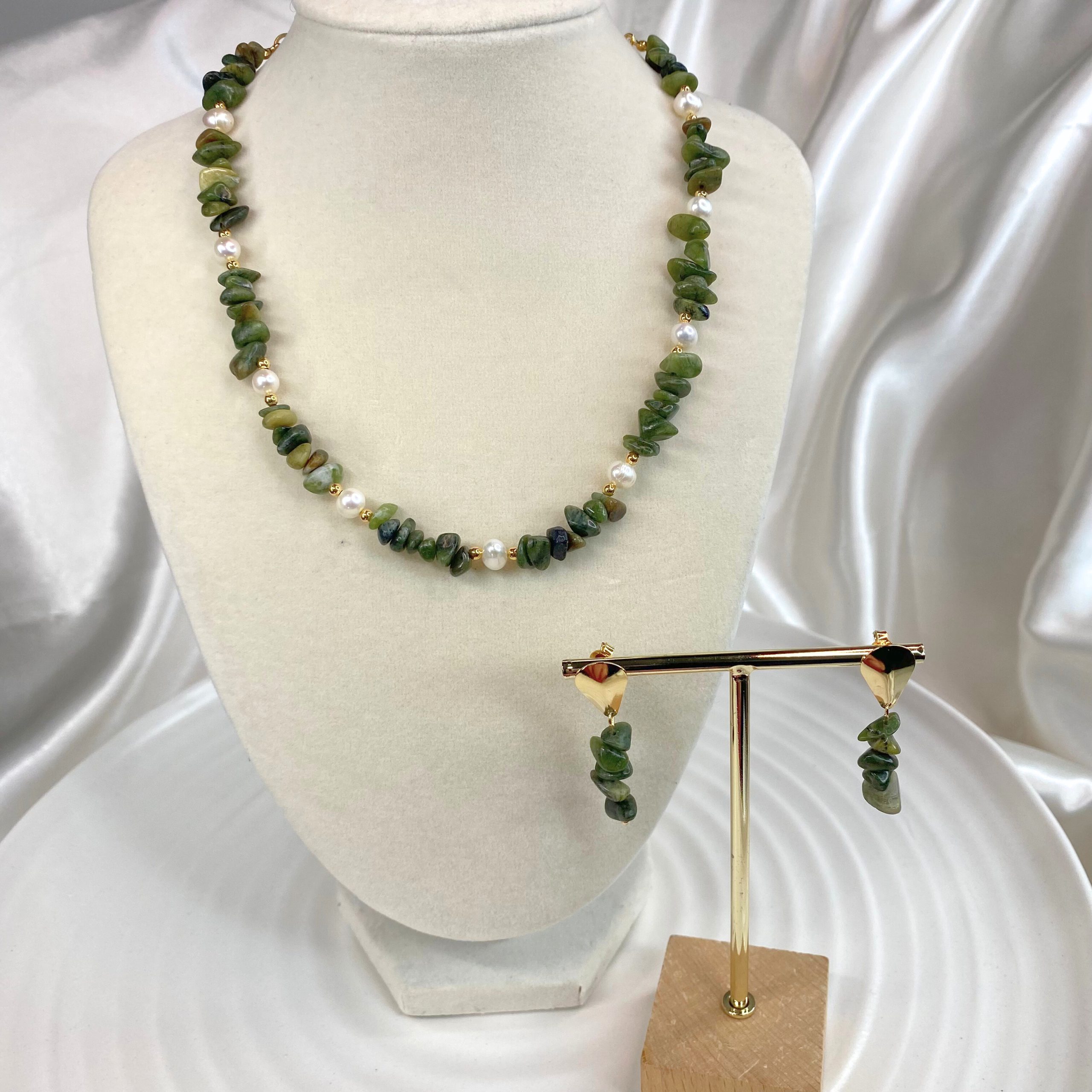 Green Agate Gold Set - Image 3