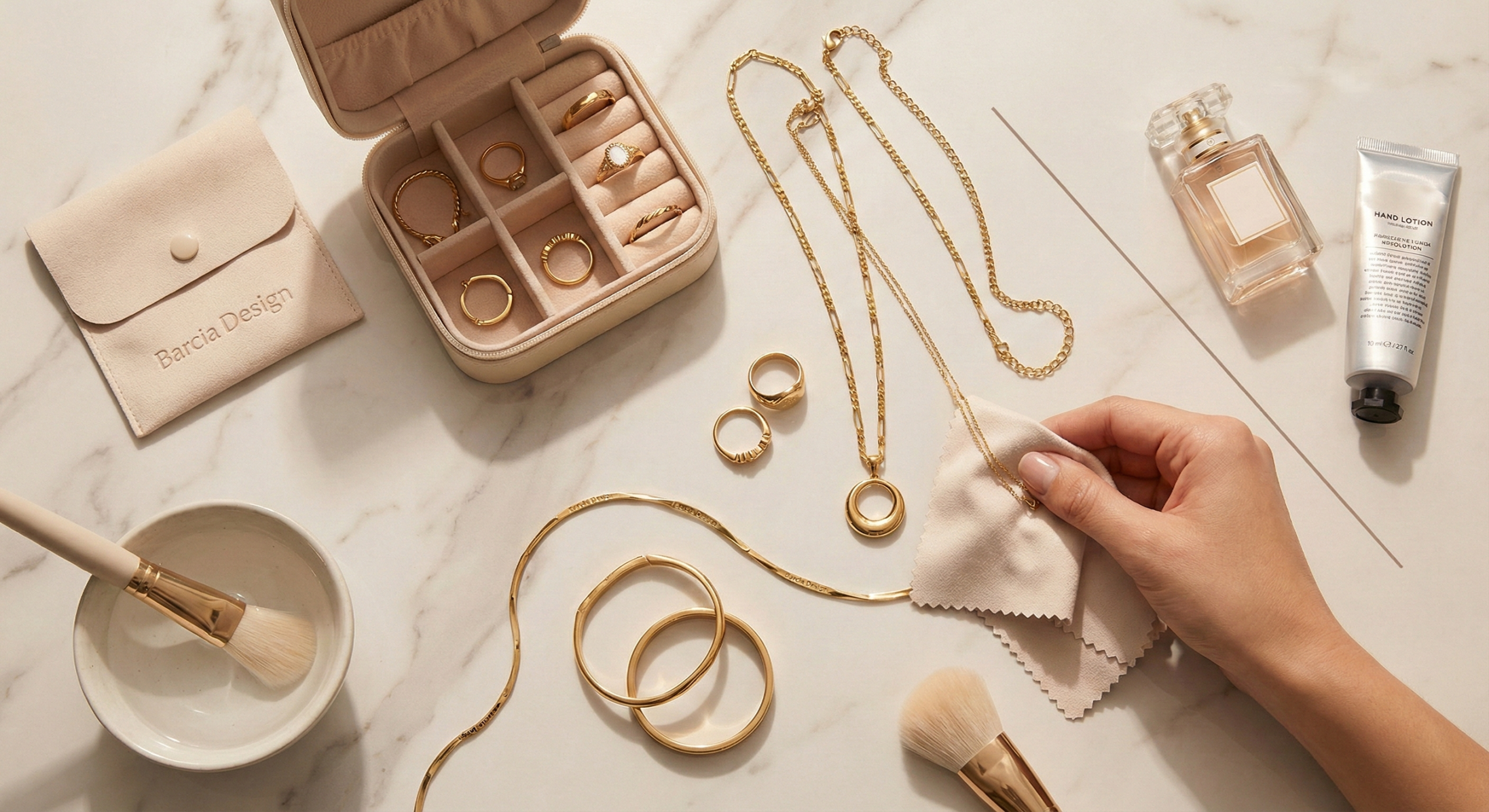 18k gold plated jewelry care