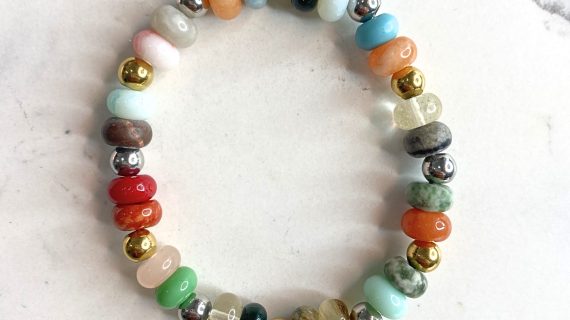8mm Multicolor Natural Stone Bracelet