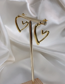 Stainless Steel Heart Earrings