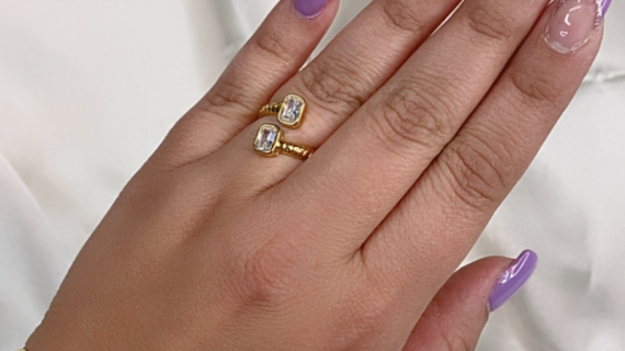 Mens Stainless Steel Cali Ring